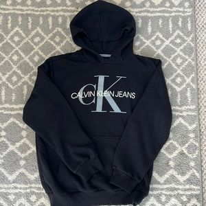 Boys black Calvin Klein logo sweatshirt